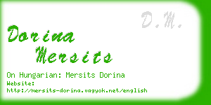 dorina mersits business card